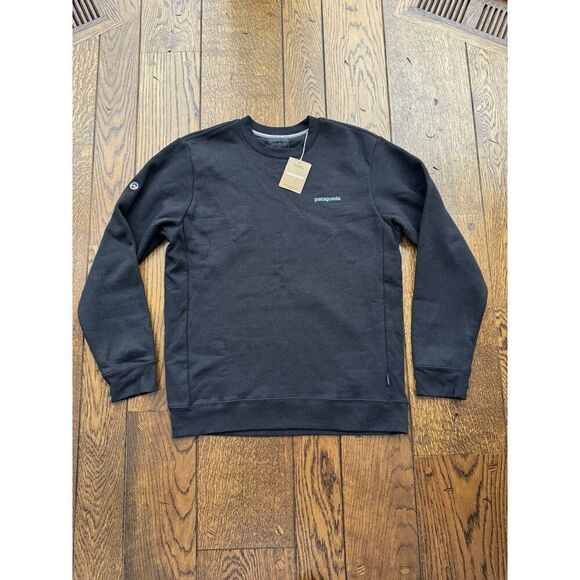 Patagonia Fitz Roy Icon Uprisal Crew Sweatshirt Men’s XS / Womens S Black NWT - Picture 1 of 8